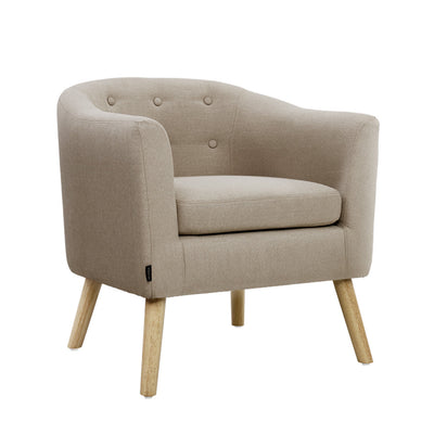 beige armchair 