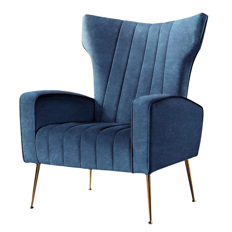 velvet blue armchair navy 