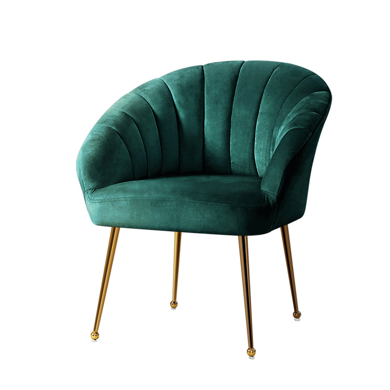 velvet green armchair 