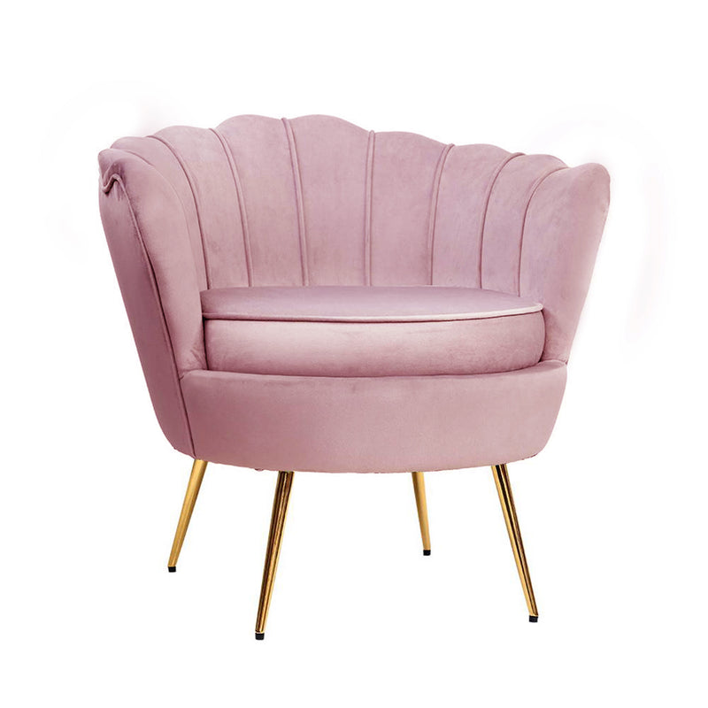 pink armchair 