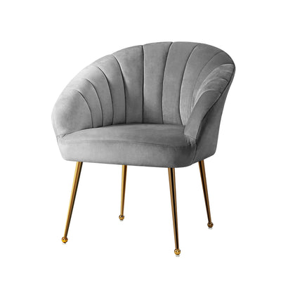 grey velvet armchair 