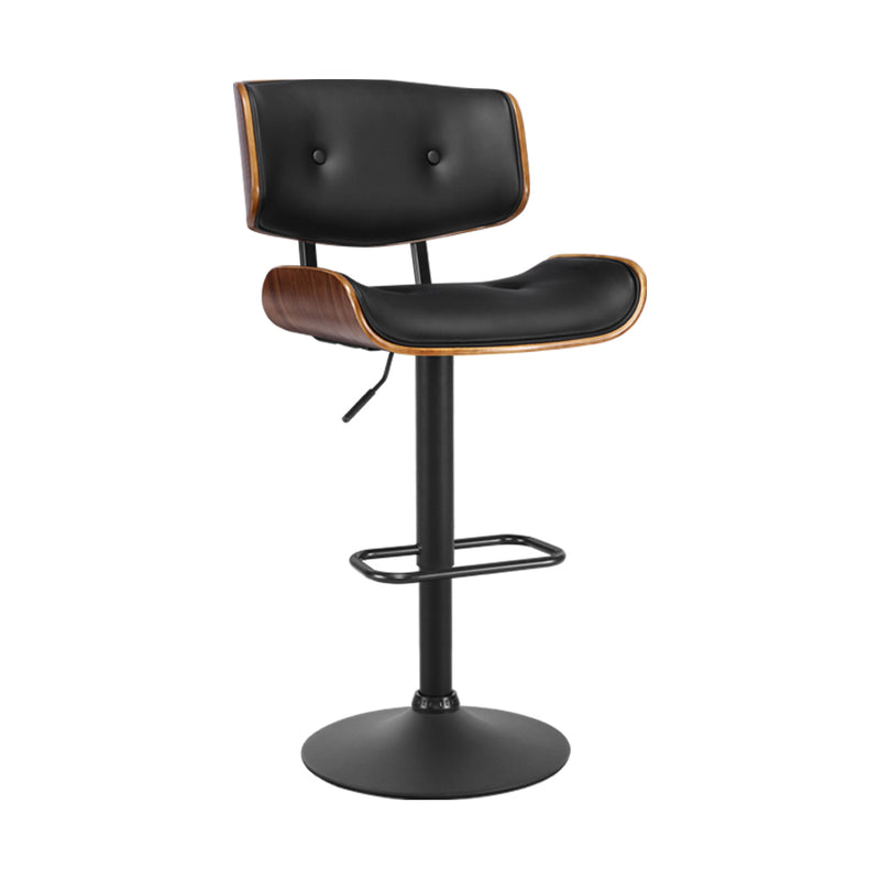 black wood bar stool