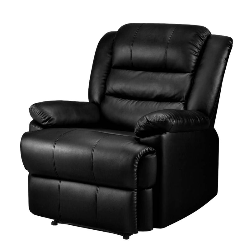 black recliner chair 