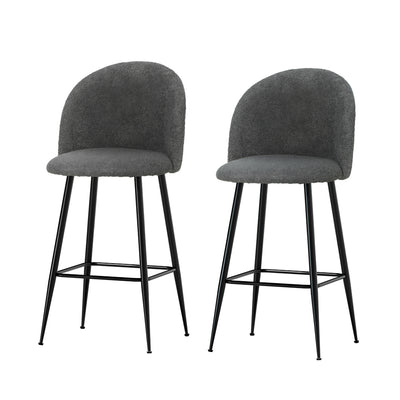 sherpa grey charcoal bar stools 