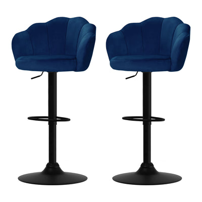 blue velvet bar stools 