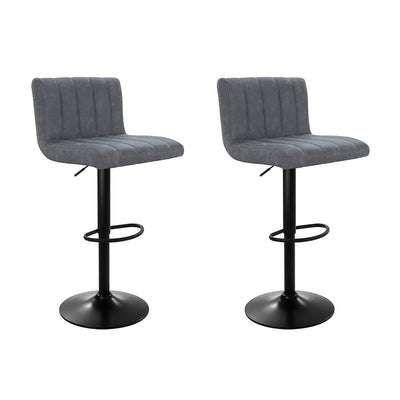 grey pu leather bar stools 