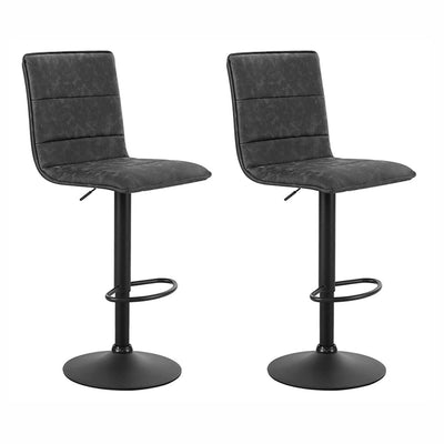 grey pu leather bar stools 