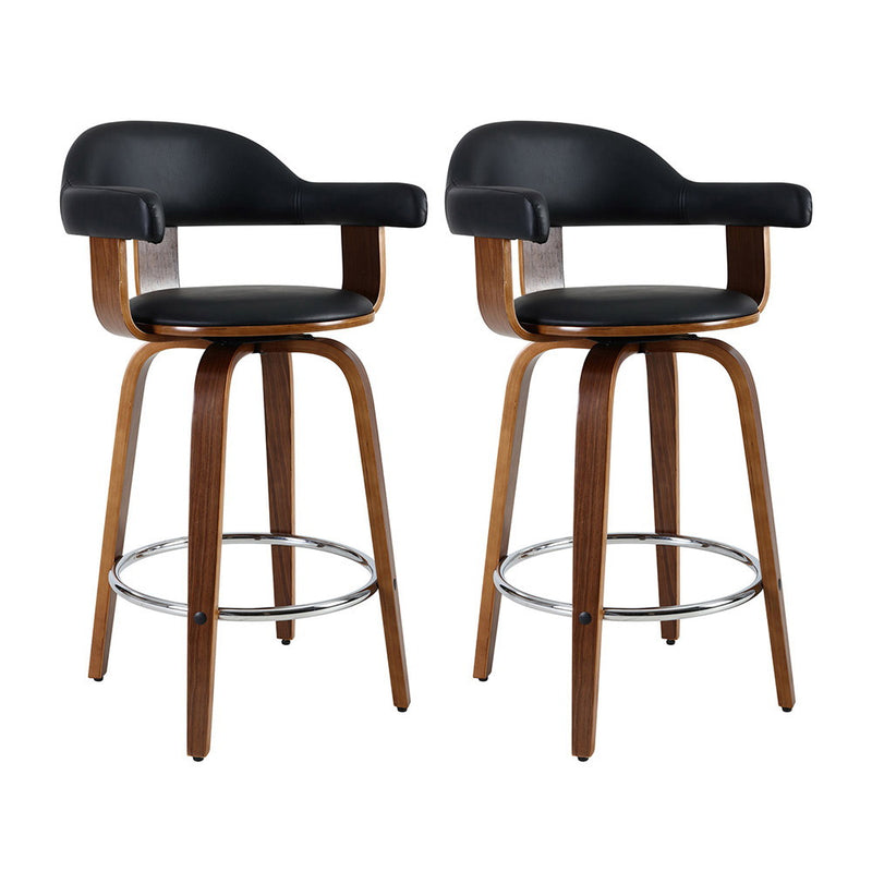 pu leather armrest bar stools 