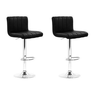 black pu leather bar stools 