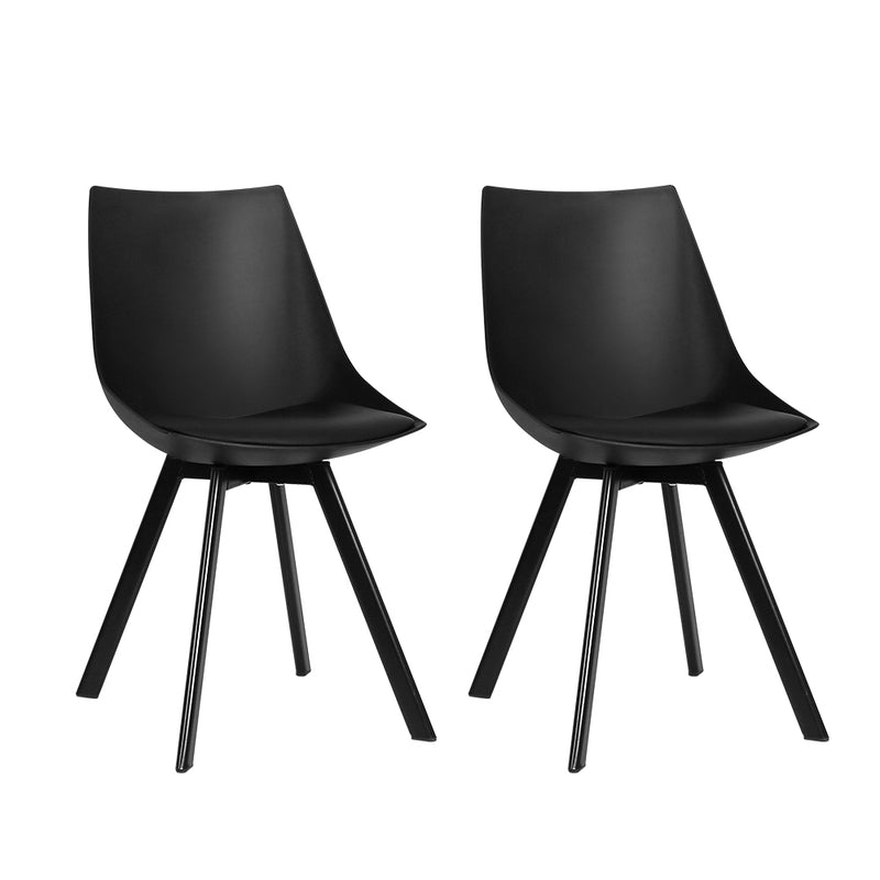 black dining chairs 