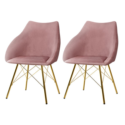 velvet pink dining chairs gold