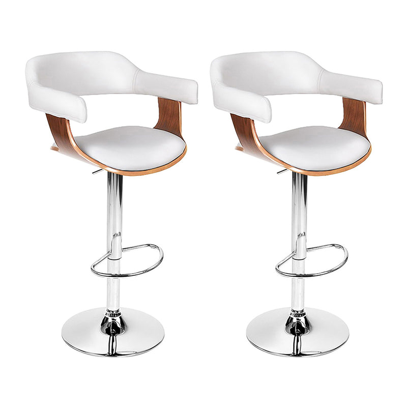 chrome pu leather bar stools 