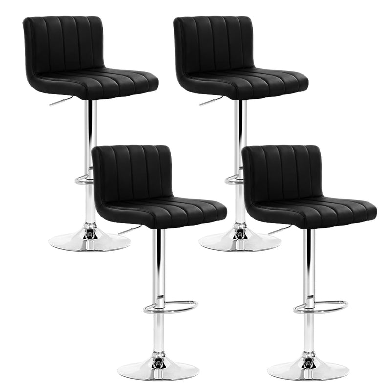 black pu leather bar stools 