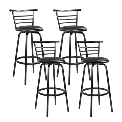 steel leather bar stools 