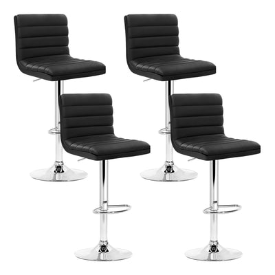 black pu leather bar stools 