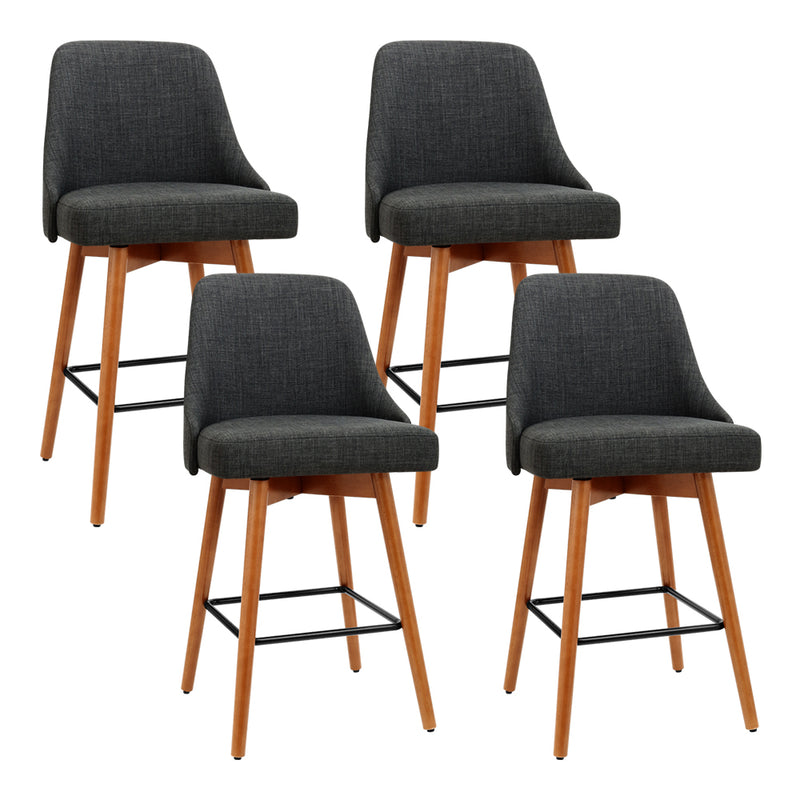 charcoal fabric bar stools 