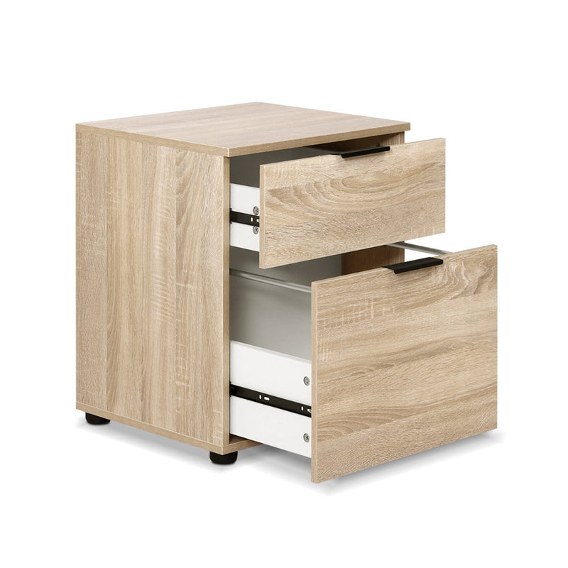 filing cabinet office storage 2 drawers wood 