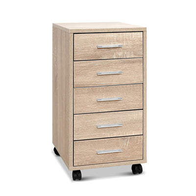 filing cabinet office corporate storage 5 drawers wood 