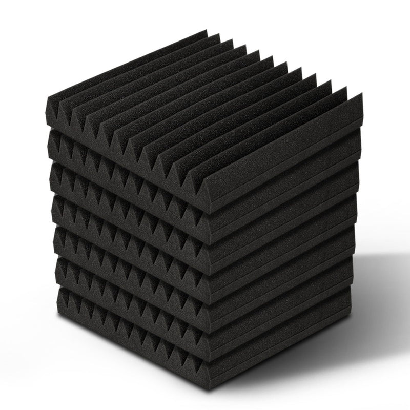 acoustic foam panels black 30x30cm 20pcs