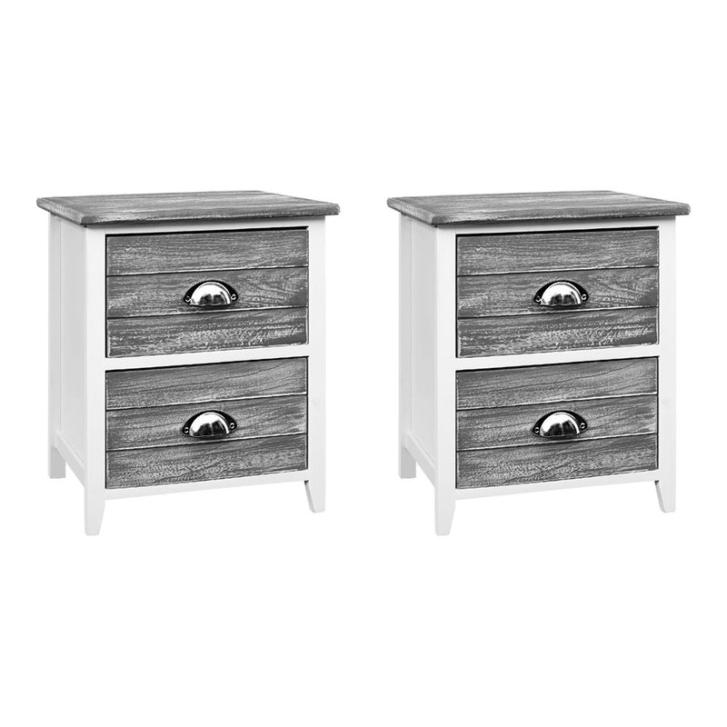 bedside tables grey