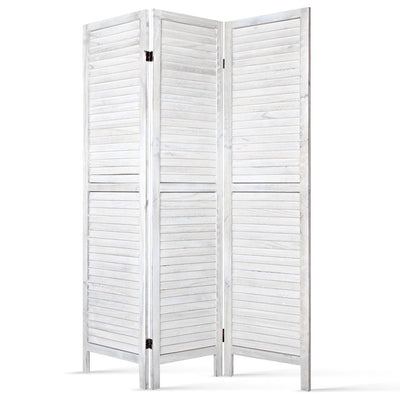 Room Divider Wood Timber Stand White