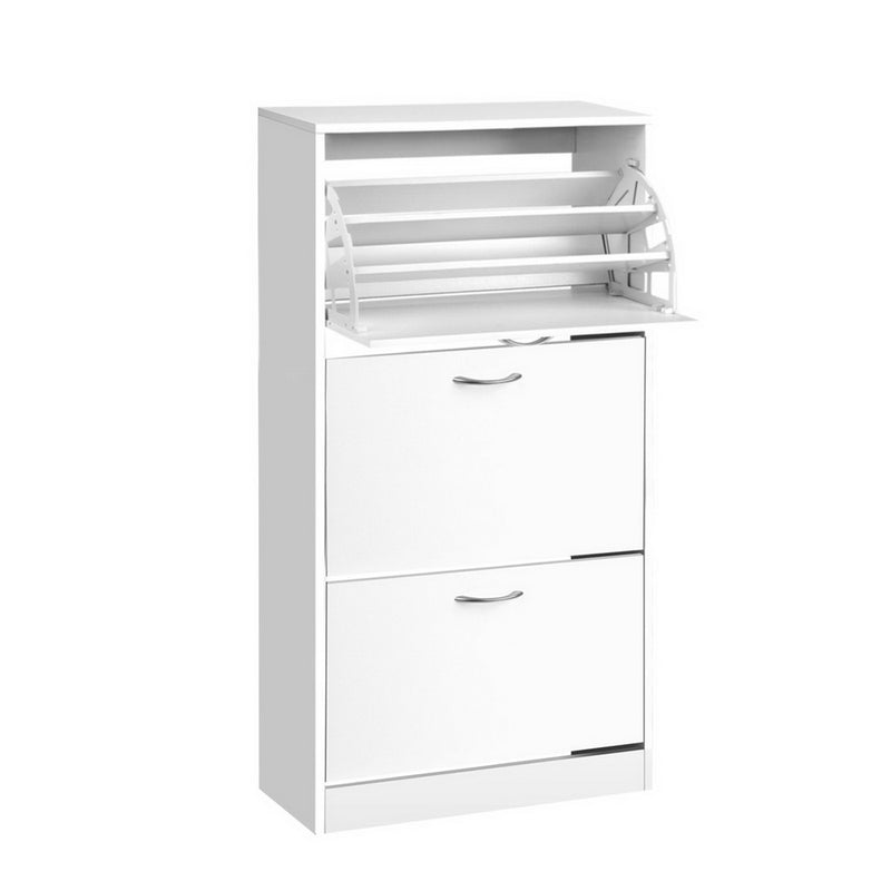 Shoe Cabinet Tall White