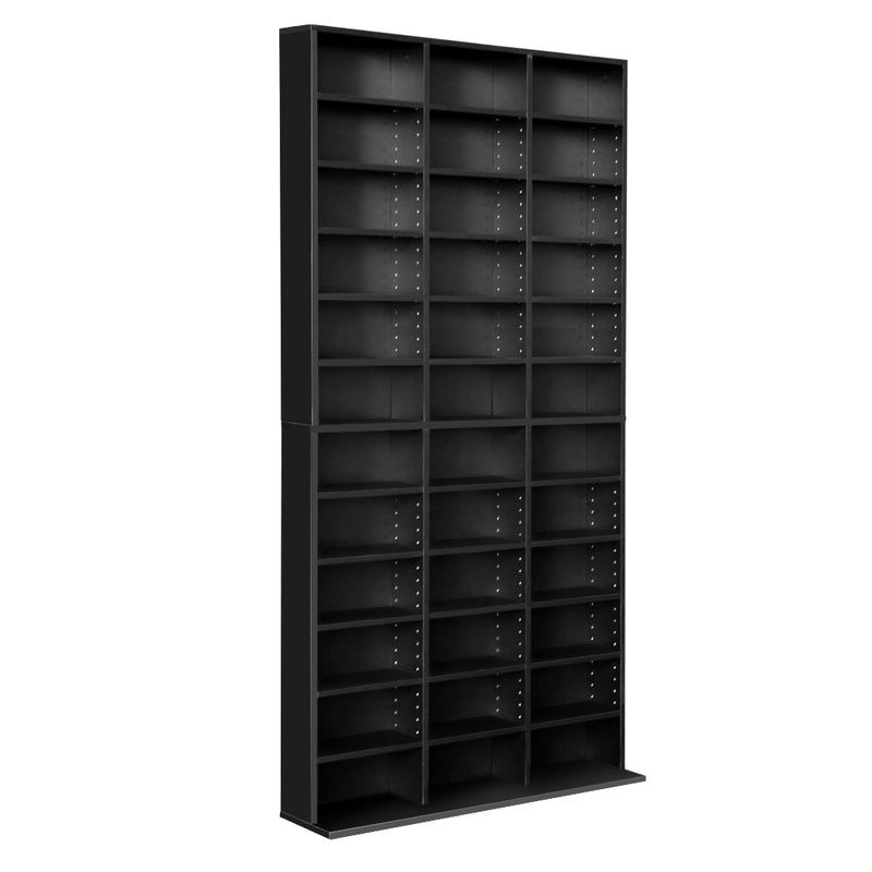 book storage cd rack bookshelf black 