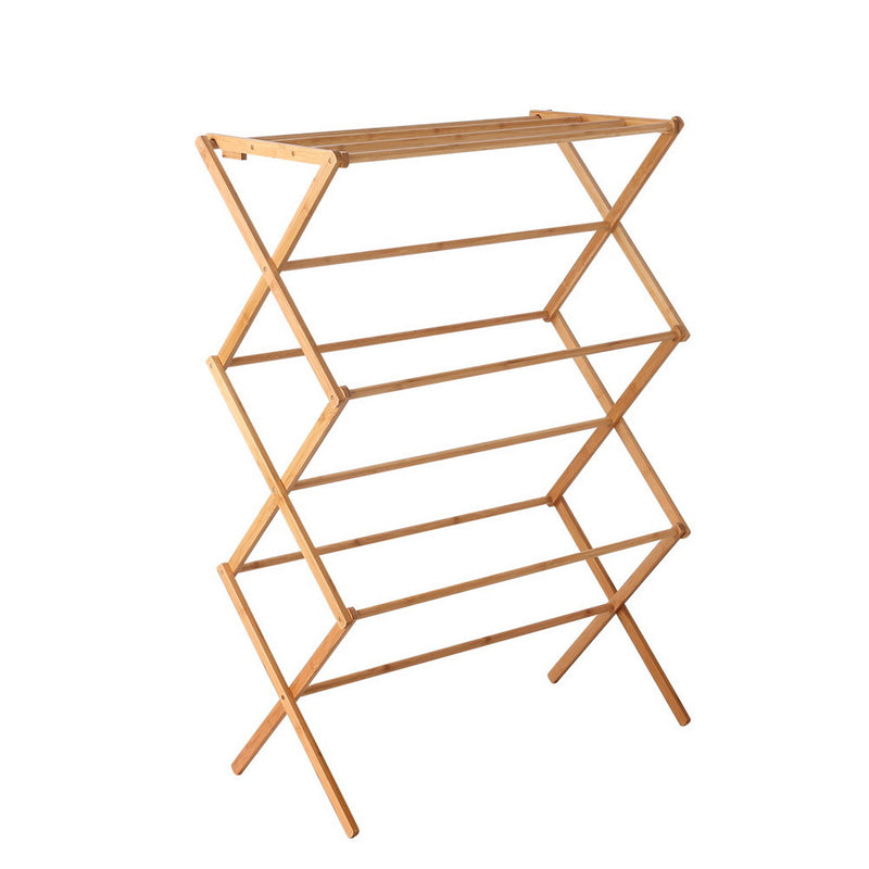 bamboo clothes rack 