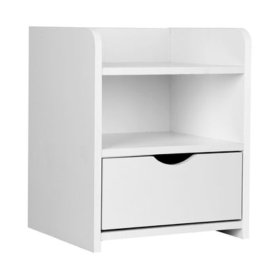 bedside table white