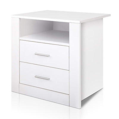Bedside Table White 