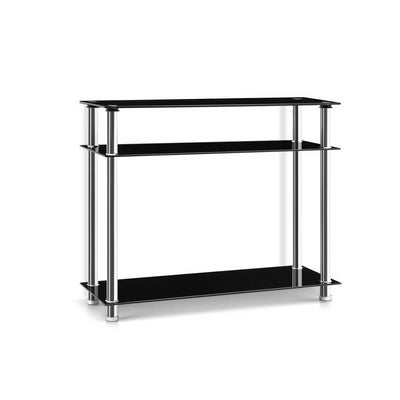 Entry Hall Console Table Black & Silver