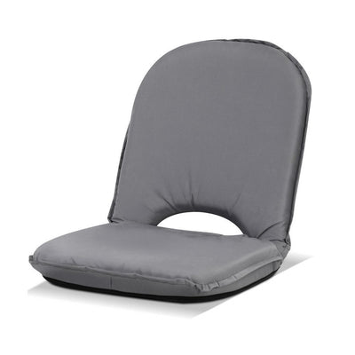 grey folding chair 