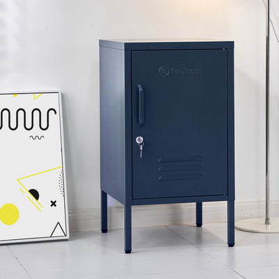 blue filing cabinet 