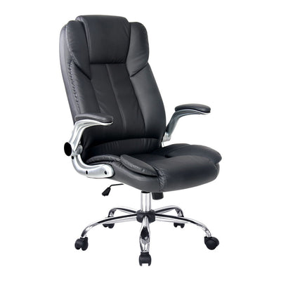 Executive Office Chair Leather Black