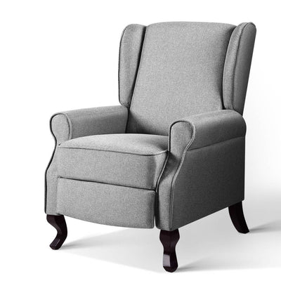 grey recliner chair