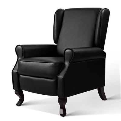 recliner armchair black 