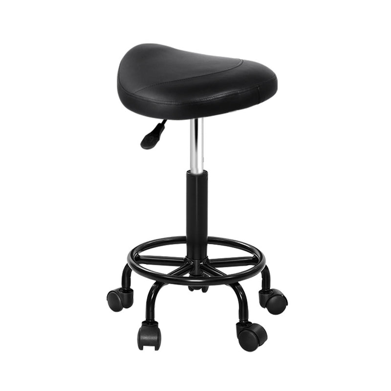 black swivel stool