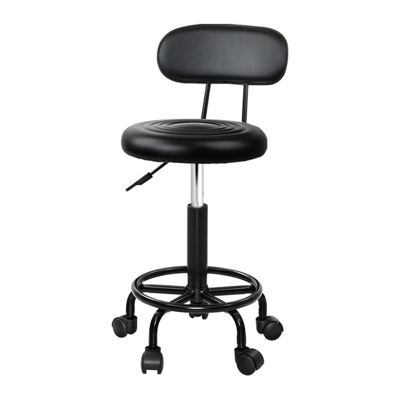 black swivel stool
