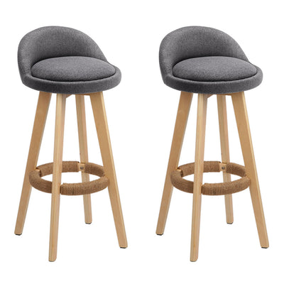 grey fabric bar stools 
