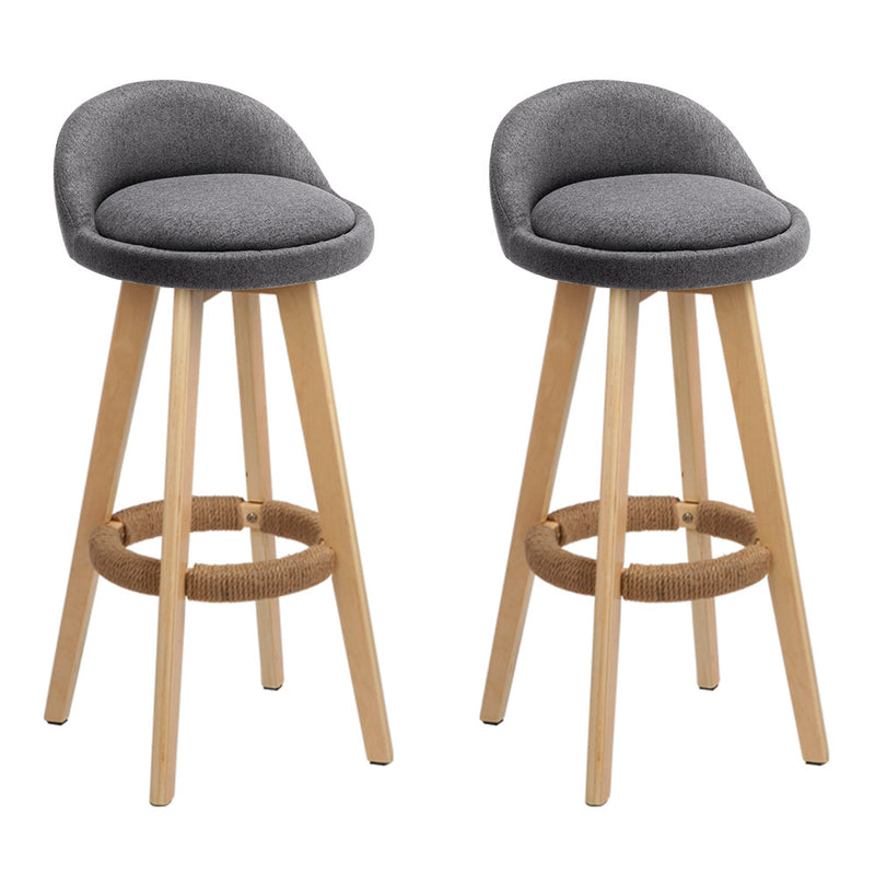 grey fabric bar stools 