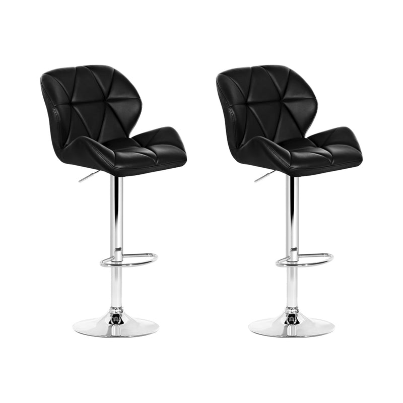 Kitchen Bar Stools Black and Chrome