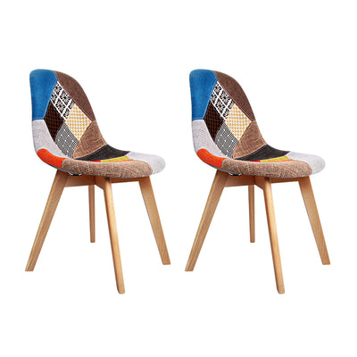 fabric retro dining chairs 