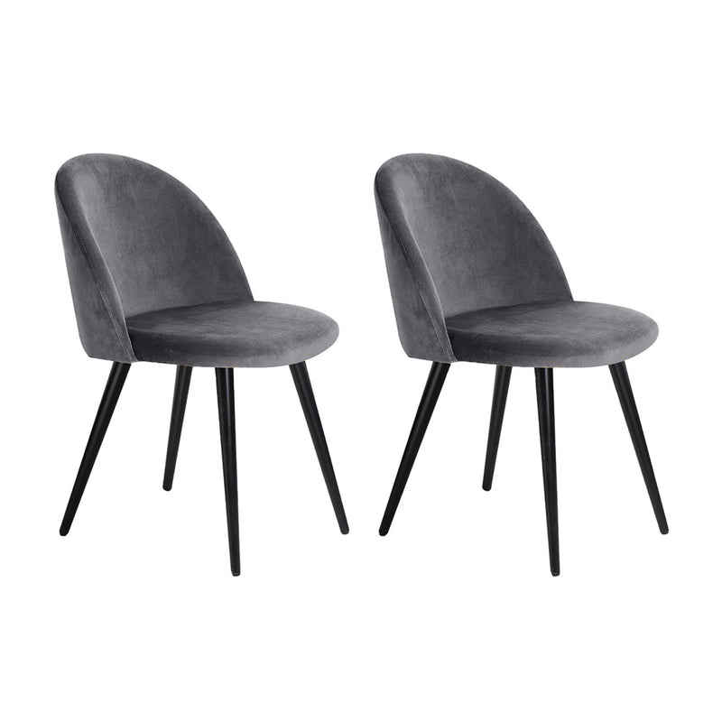 Grey Velvet Dining Chairs