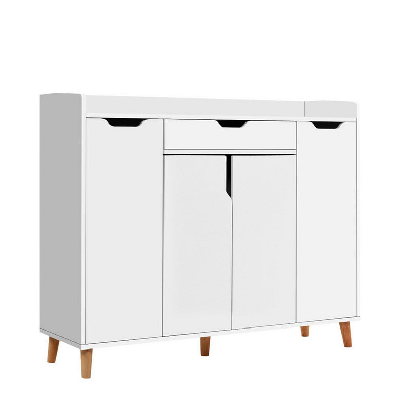 shoe cabinet cupboard white organiser 