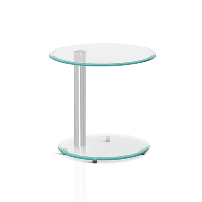 glass side table 