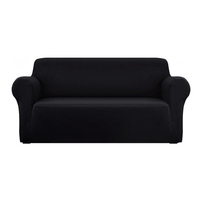 black sofa cover
