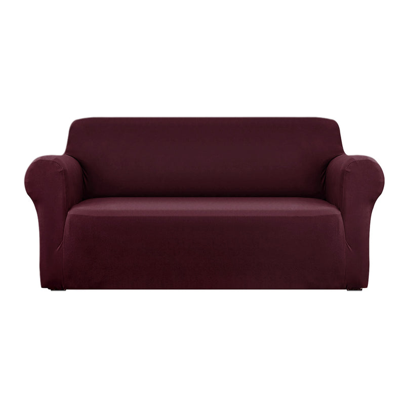 burgundy sofa cover
