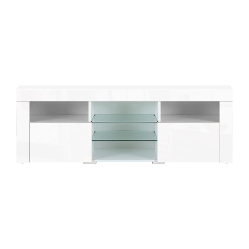 led light up tv cabinet entertainment unit gloss furniture 