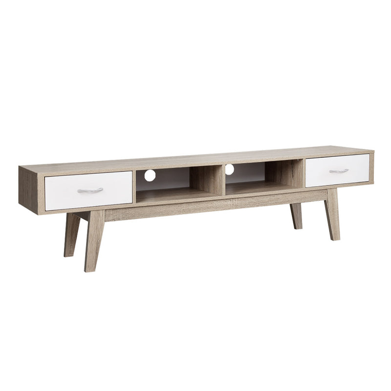 tv cabinet entertainment unit 180cm oak Scandinavian