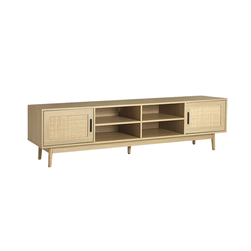 tv cabinet entertainment unit rattan 180cm 